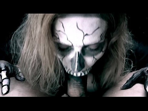 ❤️ Demon girl sucking cock with her black mouth and swallowing cum. ❤️ Sluts at us
