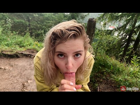 ❤️ Girl swallows cum after a public blowjob - Eva Elfi ❤️ Sluts at us